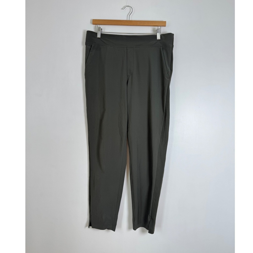 Gorpcore‎ Athleta Womens 10 Brooklyn Ankle Pant Gray Tapered Stretch Lightweight